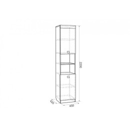 Шкаф комбинированный "Энерджи"