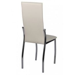 Стул мягкий с эргономичной спинкой "Пекин" (хром)