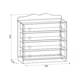 Комод "Амели"