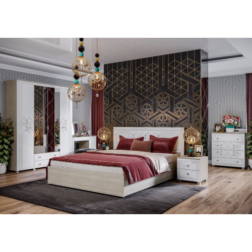 Кровать с мягким изголовьем КР-001 Амели