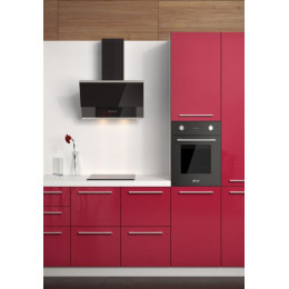 IRIDA 600 black push button вытяжка кухонная