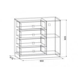 Комод "Челси"