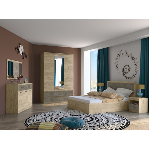 Шкаф 3-х створчатый с ящиками Дакота (540)