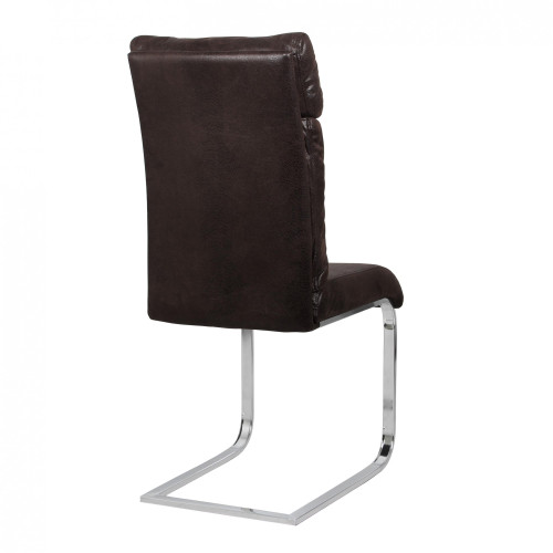 Стул мягкий БРУНО (хром)