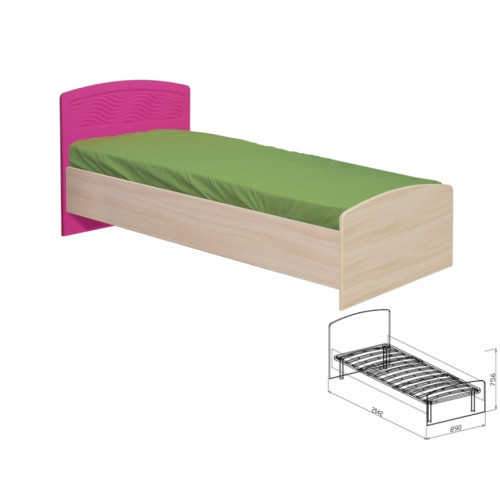 Кровать с основанием №9 Акварель