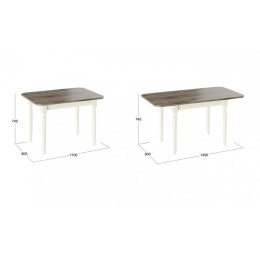 Стол обеденный "Валенсия" Тип 1 (Столешница: ЛДСП)