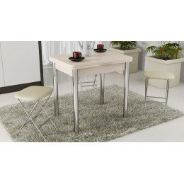 Стол обеденный с хромированными ножками «Лион»