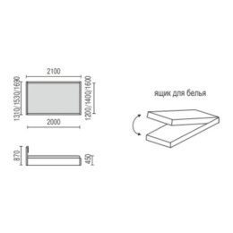 Тахта Люкс 1400