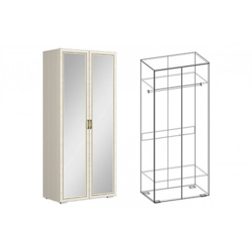 Шкаф 2х-створчатый с зеркалом (440) Виктория