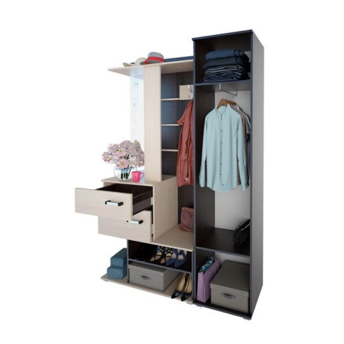 Прихожая Дарина (Дуб Сокраменто темный / Дуб Сокраменто светлый)