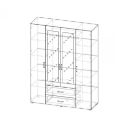 Шкаф 4-х створчатый "ЭВА" ШК-020