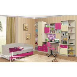 Кровать с основанием №9 "Акварель"