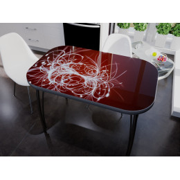 Стол со стеклом "Салют"