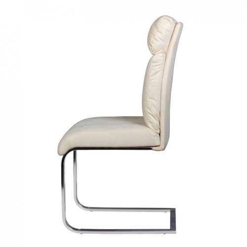 Стул мягкий БРУНО (хром)