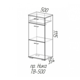 Тумба высокая "Ника" ТВ500 SL