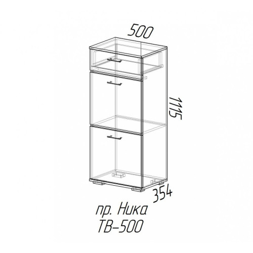 Тумба высокая Ника ТВ500 SL