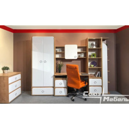 Кровать 0,8 с ящиками №14 "Скай"