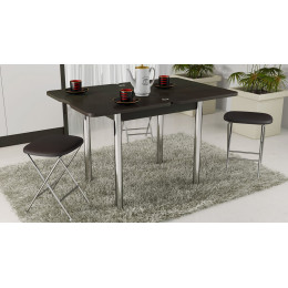 Стол обеденный с хромированными ножками «Лион»