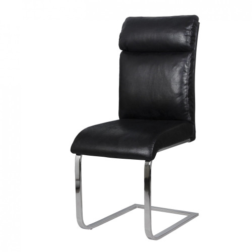 Стул мягкий БРУНО (хром)