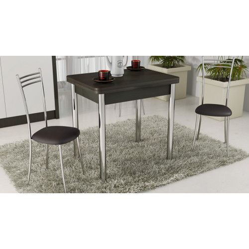 Стол обеденный с хромированными ножками «Лион»