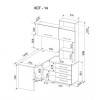 Стол компьютерный КСТ-14