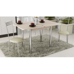Стол обеденный с хромированными ножками «Лион»