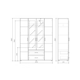 Шкаф 4-х створчатый "ЭВА" ШК-020