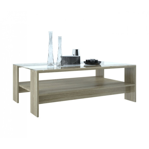 Стол журнальный со стеклом Лофт