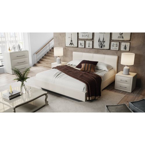 Кровать c мягкой обивкой тип 1 Элис