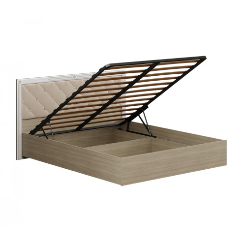 Кровать с подъемным механизмом и мягким изголовьем КР-001 Амели