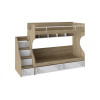 Кровать 2-х ярусная с лестницей приставной с ящиками Оксфорд СМ-139.11.012