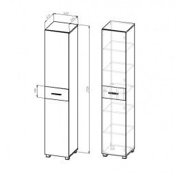 Шкаф ШК-071 "ЛАЙК" 400 мм