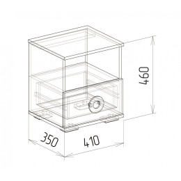 Прикроватная тумба №9 "Космос"