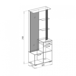 Прихожая "Стелла" №2