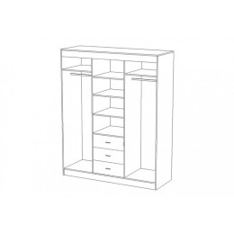 Шкаф-купе "Фортуна" без зеркал