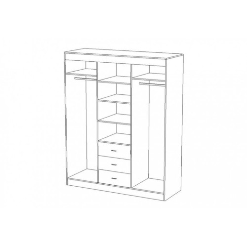 Шкаф-купе Фортуна без зеркал