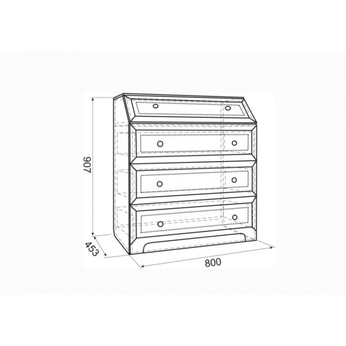 Комод Акварель