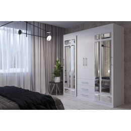 Шкаф-купе белый Фортуна (Вавилон)