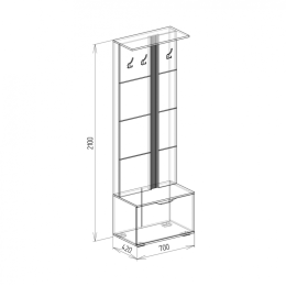 Прихожая "Стелла" №3