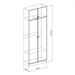 Прихожая "Вега" (рельеф пастель)