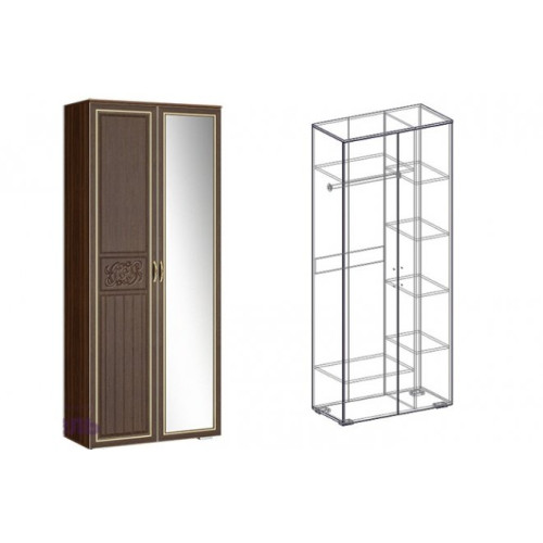 Шкаф 2х-створчатый комбинированный левый/правый (440) Виктория