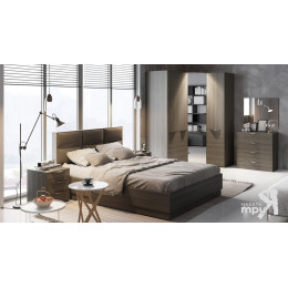 Кровать с подъемным механизмом и мягким изголовьем "Либерти"