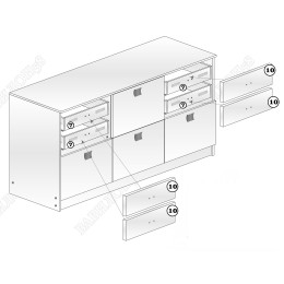 Комод ЛДСП «Домино»