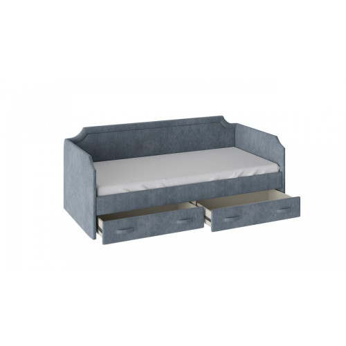 Кровать с мягкой обивкой и ящиками Кантри Тип 1 (900)