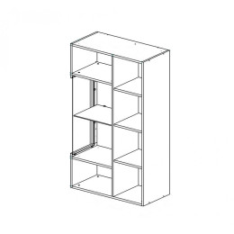 Витрина-навесная "Куба" (арт.1702)