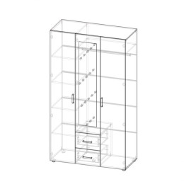 Шкаф 3х створчатый "ЭВА" ШК-019