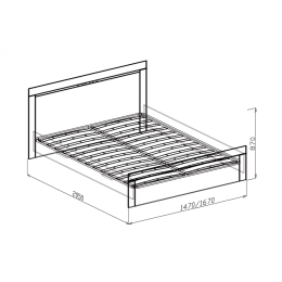 Кровать с мягким изголовьем №2 "Токио"