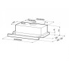 KAMILLA 450 INOX ( 1 мотор) вытяжка кухонная