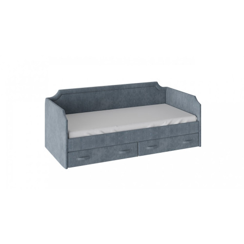 Кровать с мягкой обивкой и ящиками Кантри Тип 1 (900)