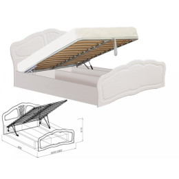 Кровать №2 с подъемным механизмом "Тиффани" 1600 мм